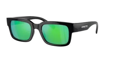 Arnette Man Sunglass An4343 Bigflip In Green Mirror Green