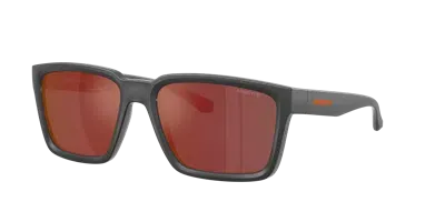 Arnette Man Sunglass An4346 Plot Twist In Grey Mirror Orange,yellow