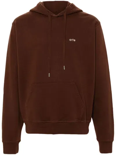 Arte Blooming Ideas Hoodie In Braun