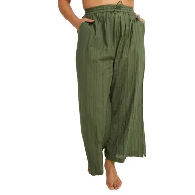 Artesands Grainger Cotton Cover-up Pants In Olive