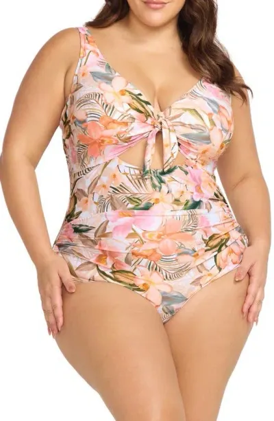 Artesands Titania Cezanne D- & Dd-cup One-piece Swimsuit In Natural