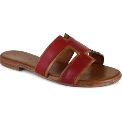 Artisan Crafted By Zigi Alitza Leather Sandal In Red