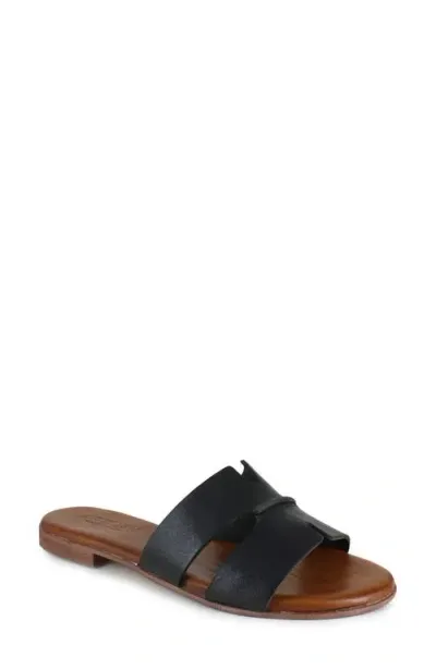 Artisan Crafted By Zigi Allony Leather Flat In Black