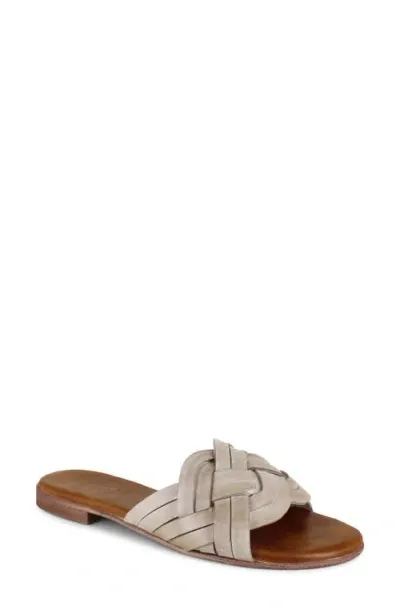 Artisan Crafted By Zigi Arutzy Slide Sandal In White Grey