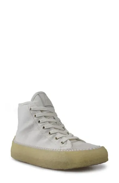 Artisan Crafted By Zigi Camena High Top Sneaker In White Canvas