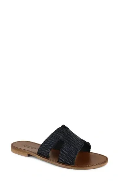 Artisan Crafted By Zigi Fenka Water Resistant Leather Sandal In Black