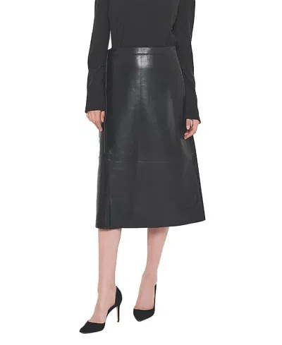 As By Df Tallulah Recycled Leather Skirt In Black