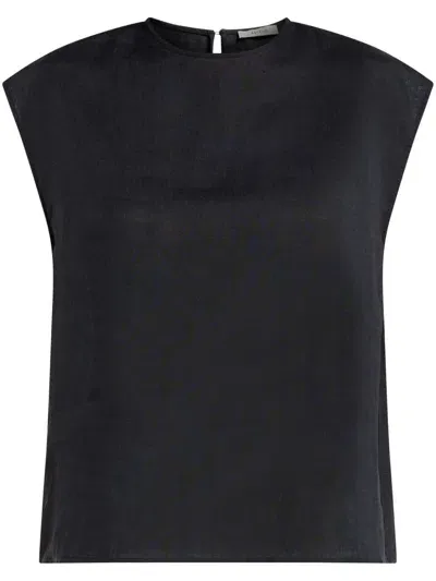 Asceno Dasha Wool And Cashmere Top In Black