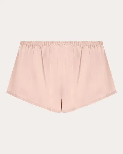 Asceno Women's Venice Pajama Shorts In Light Pink