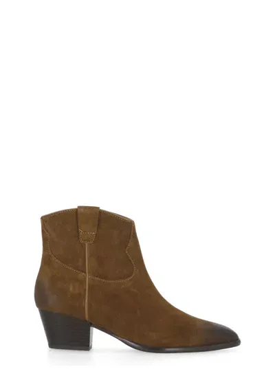 Ash Fame Land Boots In Brown