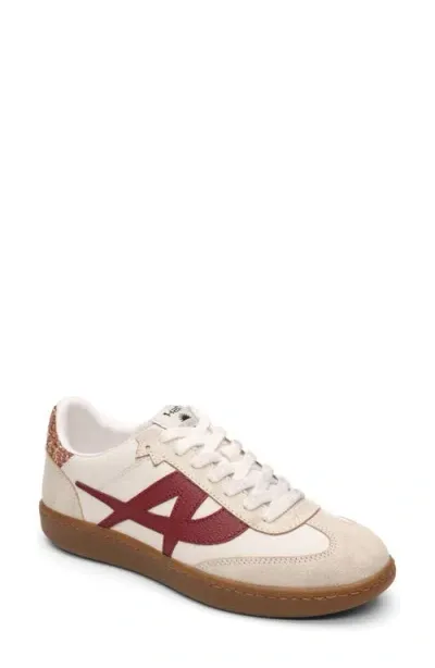 Ash Sunset Sneaker In Beige/white/red Dahlia