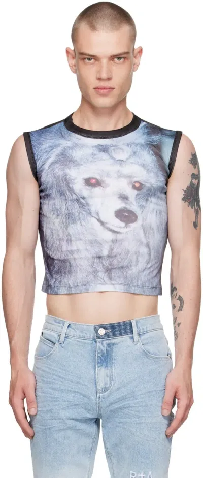 Ashley Williams Gray Poodle Tank Top In Grey Poodle