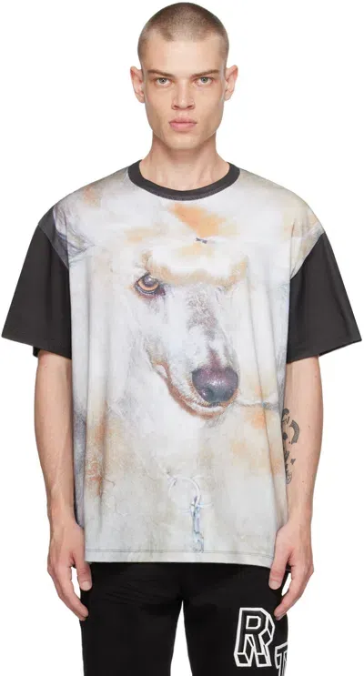 Ashley Williams Sense Exclusive Gray Poodle T-shirt In White Poodle