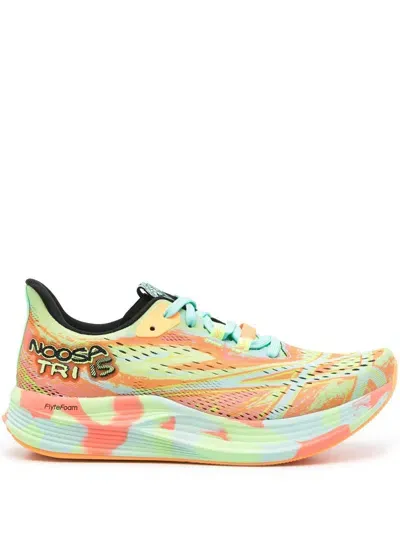 Asics Noosa Tri 15 Sneakers In 301 Lime Burst/illuminate Mint