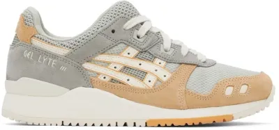 Asics Orange & Gray Gel-lyte Iii Og Sneakers In White Sage/cream