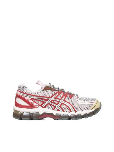 Asics Sneakers In Crystal Pink/classic Red