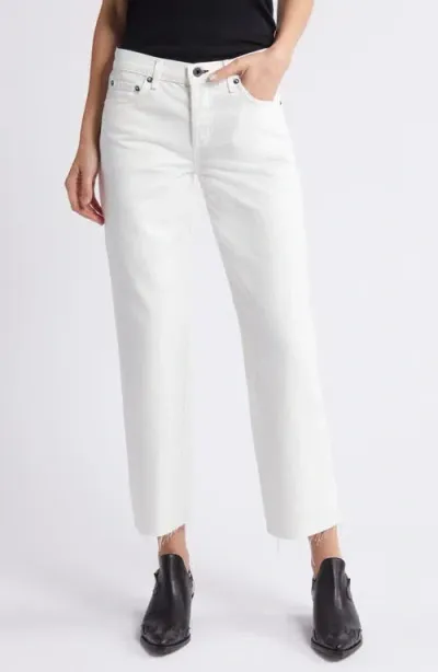 Askk Ny Ankle Straight Leg Jeans In Ivory