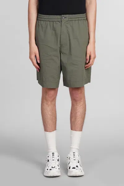 Aspesi Bermuda Nemo Shorts In Green Cotton