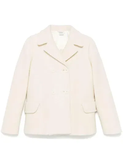 Aspesi Bouclé Jacket In White