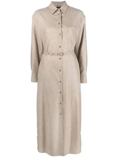 Aspesi Button-down Dress In Nude