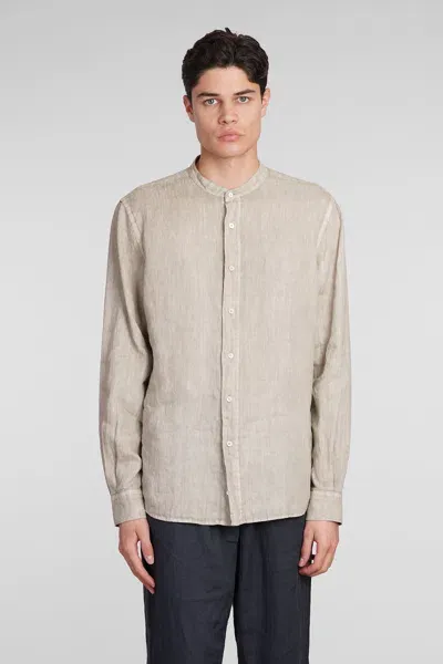 Aspesi Camicia Bruce Shirt In Beige Linen