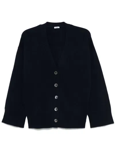 Aspesi Cashmere Cardigan In 蓝色