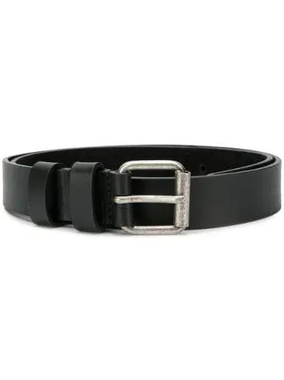 Aspesi Classic Buckled Belt In Black