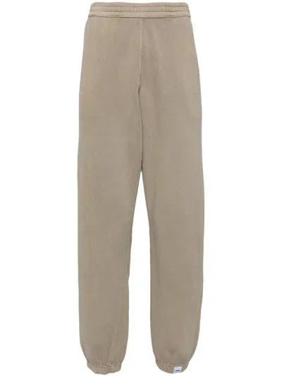 Aspesi Cotton Fleece Jogging Pants In Neutrals