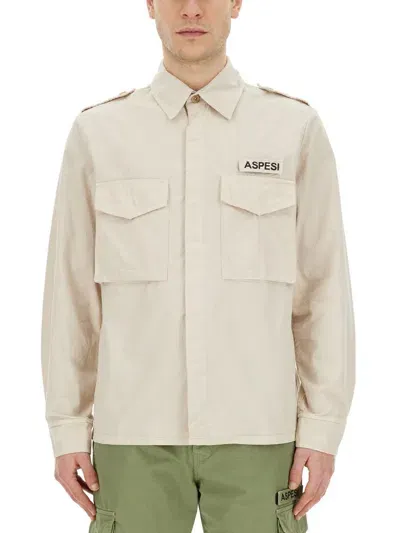 Aspesi Field Shirt In Beige