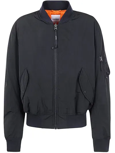 Aspesi Gunner Ii W Bomber Jacket In Black