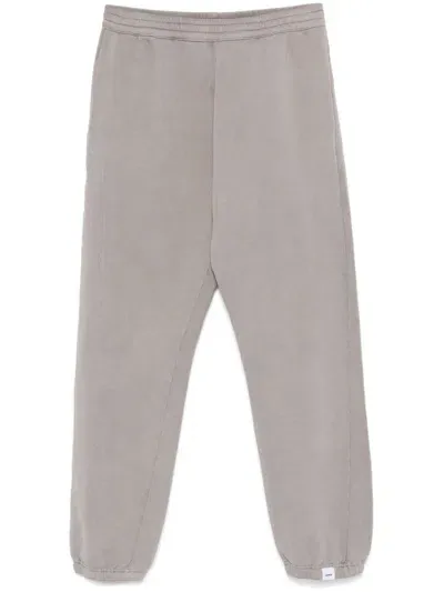 Aspesi Logo-patch Track Pants In Grey