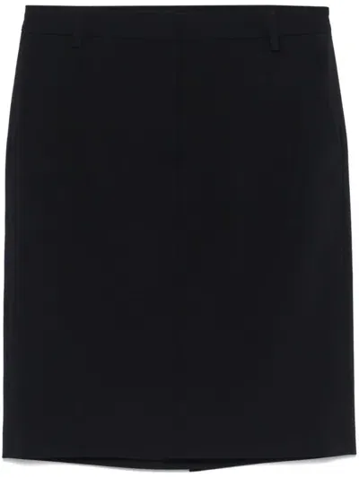 Aspesi Pencil Skirt In Blue