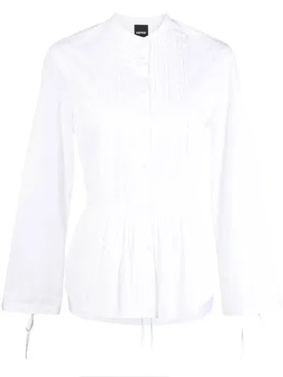 Aspesi Peplum Button-up Shirt In White