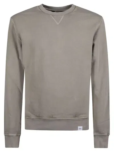 Aspesi Round Neck Sweatshirt In Sabbia