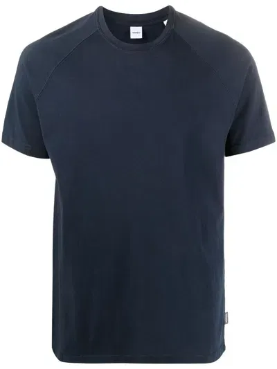 Aspesi Round-neck Short-sleeves T-shirt In Blue