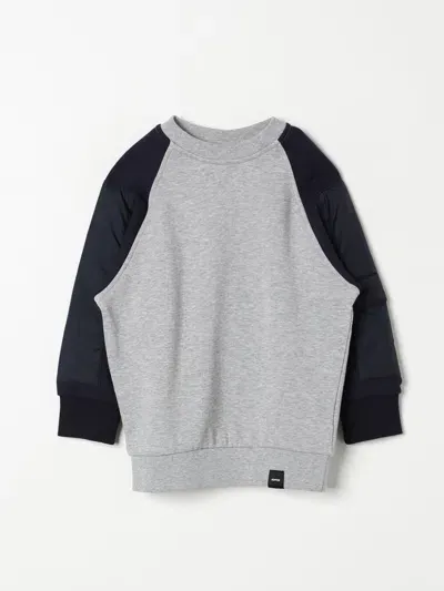 Aspesi Cotton Sweatshirt W/nylon Inserts In Grau