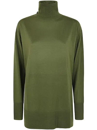 Aspesi Turtle Neck Sweater In Green