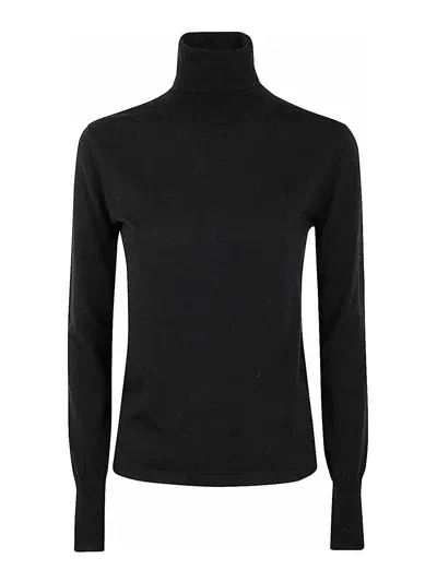 Aspesi Turtle Neck Sweater In Negro