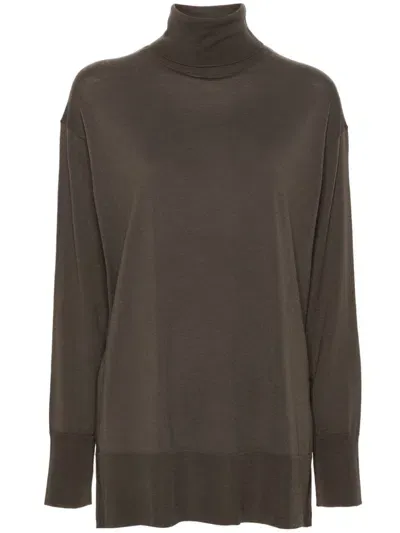 Aspesi Turtleneck Sweater In Brown