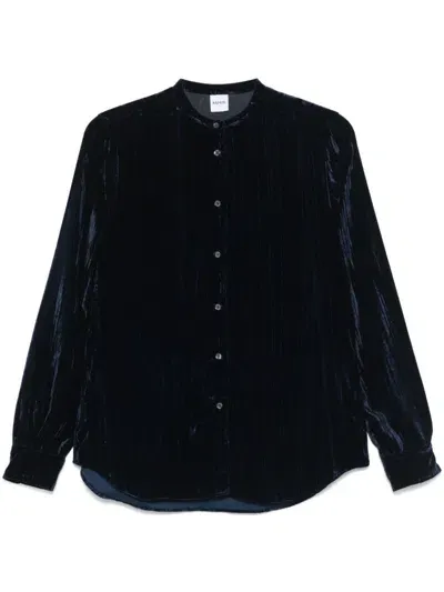 Aspesi Velvet Shirt In Blue