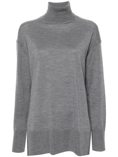 Aspesi Virgin-wool Jumper In Grey