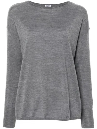 Aspesi Virgin-wool Sweater In Grey