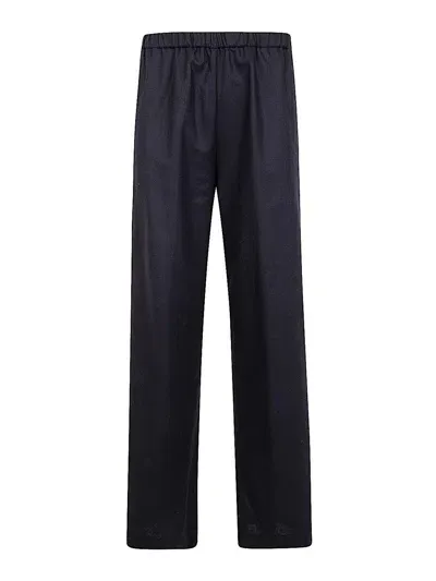 Aspesi Wide Leg Trousers In Azul