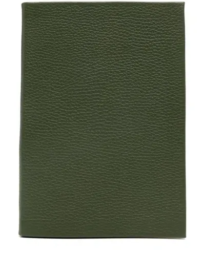 Aspinal Of London Bound Notebook (21,59cm X 14,99) In Green