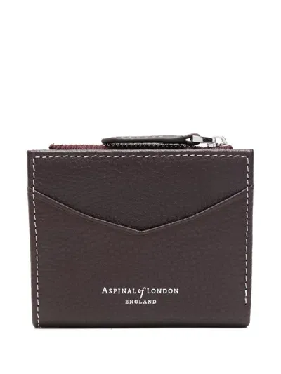 Aspinal Of London Hudson Wallet In Red