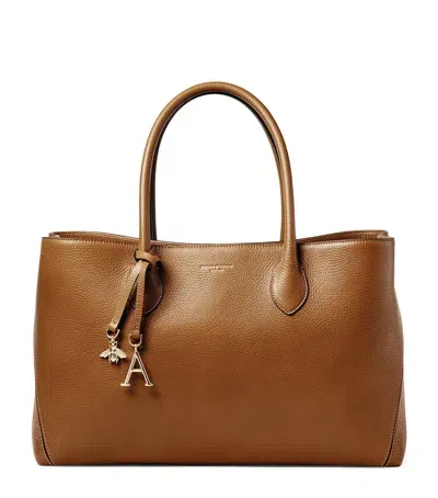 Aspinal Of London Leather London Tote Bag In Brown