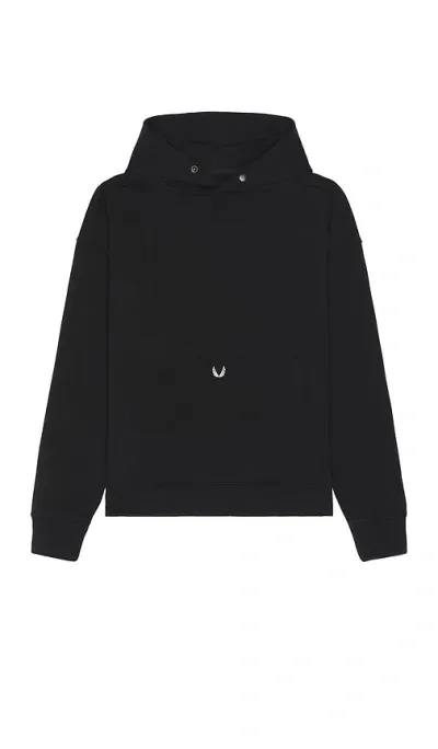 Asrv Tech Terry Hoodie In Black