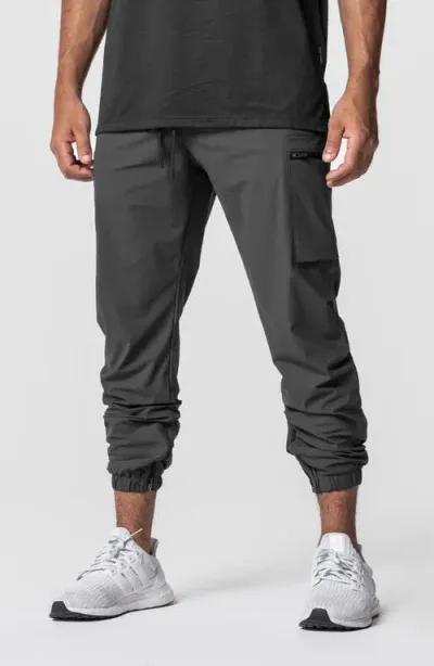 Asrv Tetra-lite™ Water Repellent Zip Track Pants In Space Grey