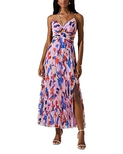 Astr The Label Parisa Pleated Maxi Dress In Multi