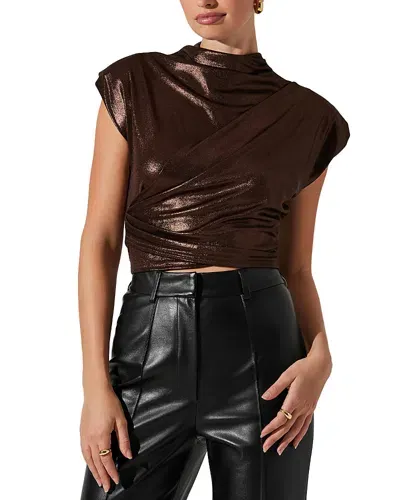 Astr The Label Solange Top In Brown